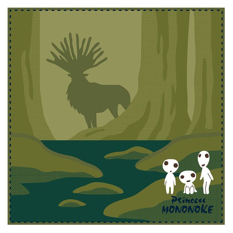 [PREORDER] Studio Ghibli Mini Towel Princess Mononoke Shadow of the Deer God 25 x 25 cm
