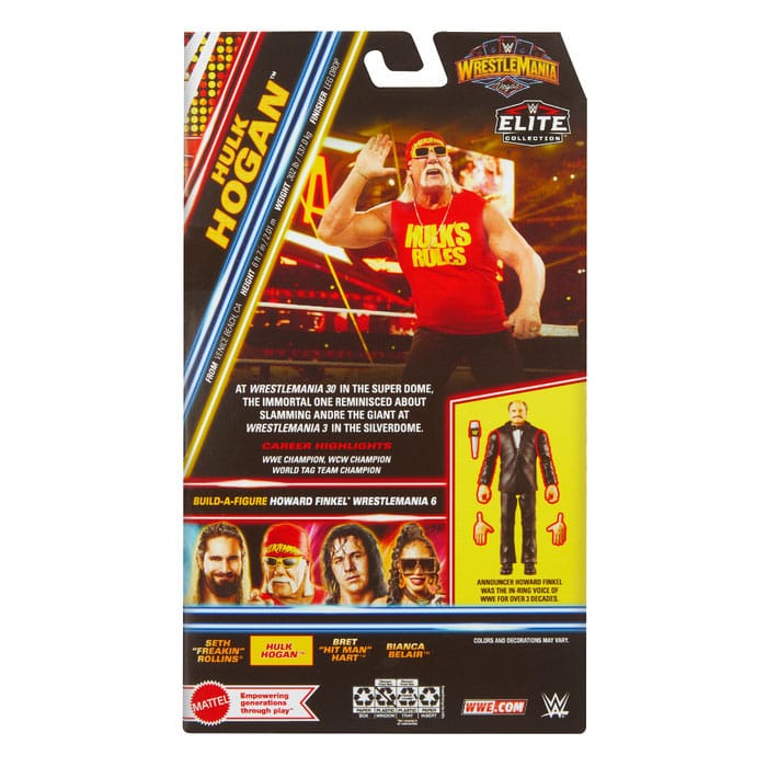 [PREORDER] WWE WrestleMania Elite Collection Action Figure Hulk Hogan  15 cm