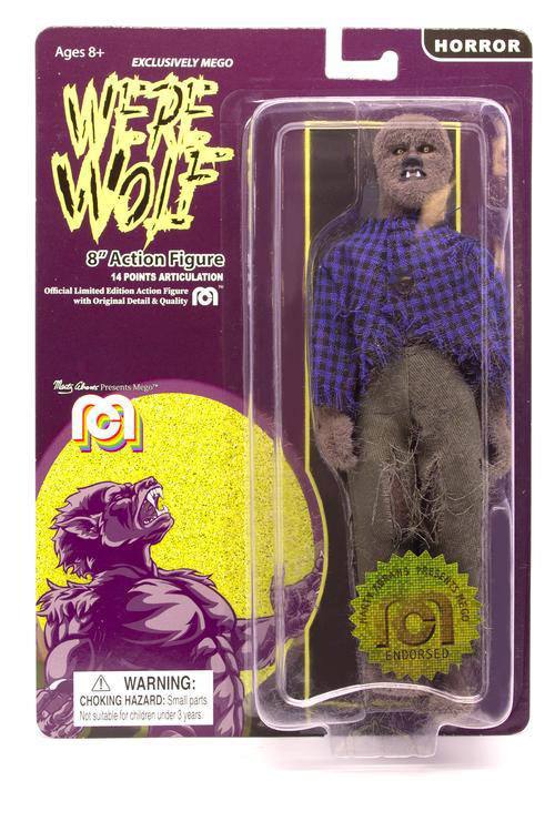 [PREORDER] Mego Horror Action Figure Werewolf (Flocked) 20 cm