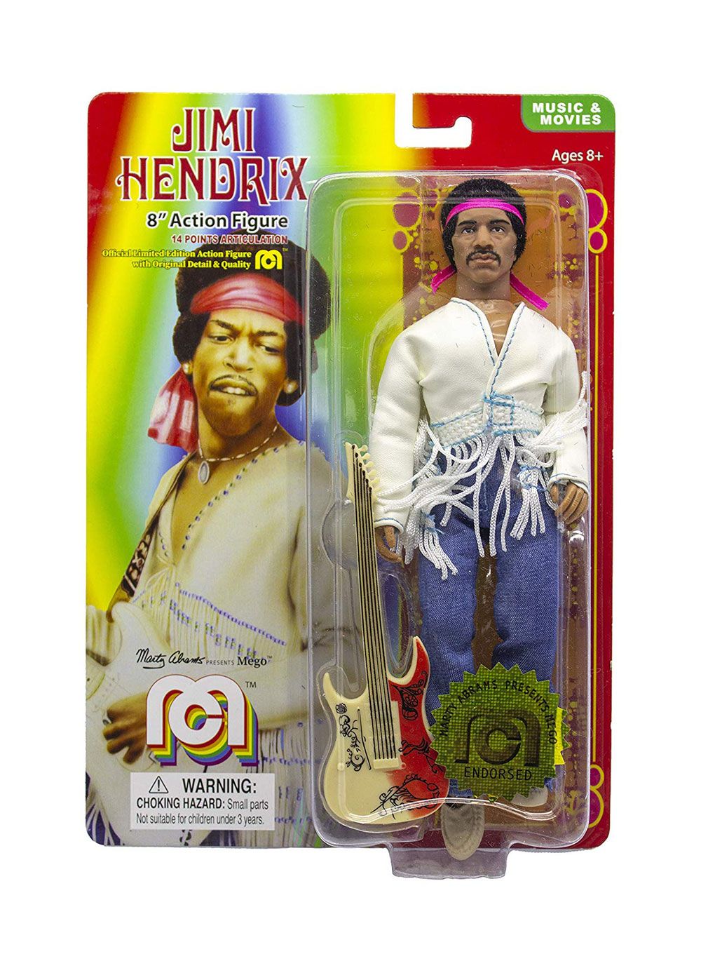 [PREORDER] Jimi Hendrix Action Figure Woodstock Flocked 20 cm