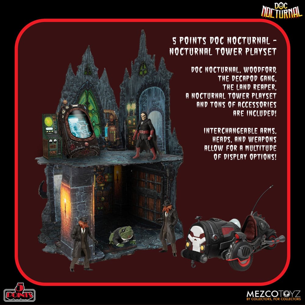 [PREORDER] Doc Nocturnal 5 Points Action Figures Nocturnal Tower Playset 9 cm