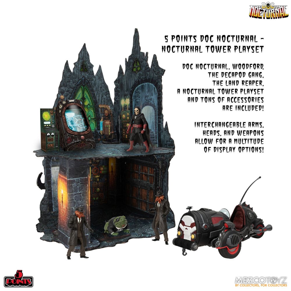 [PREORDER] Doc Nocturnal 5 Points Action Figures Nocturnal Tower Playset 9 cm