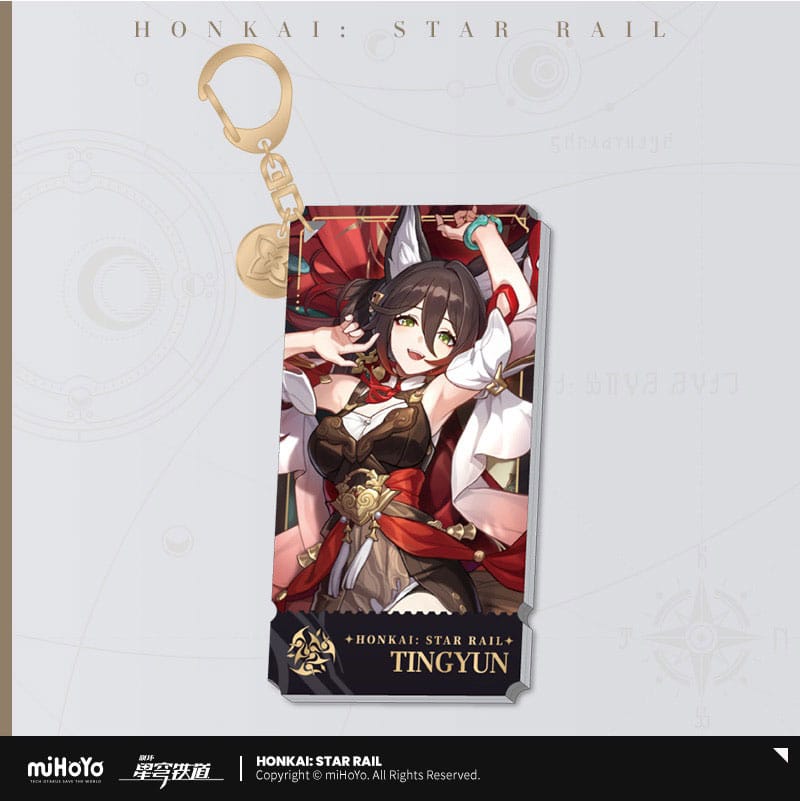 [PREORDER] Honkai: Star Rail Character Acrylic Keychain Tingyun 9 cm