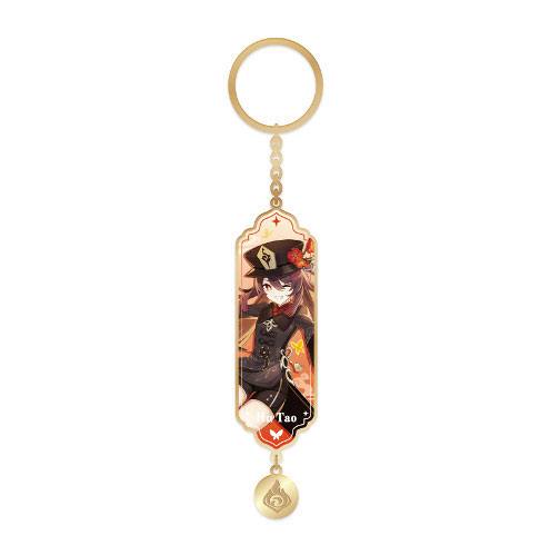[PREORDER] Genshin Impact Character Drawing Card Metal Keychain Hu Tao