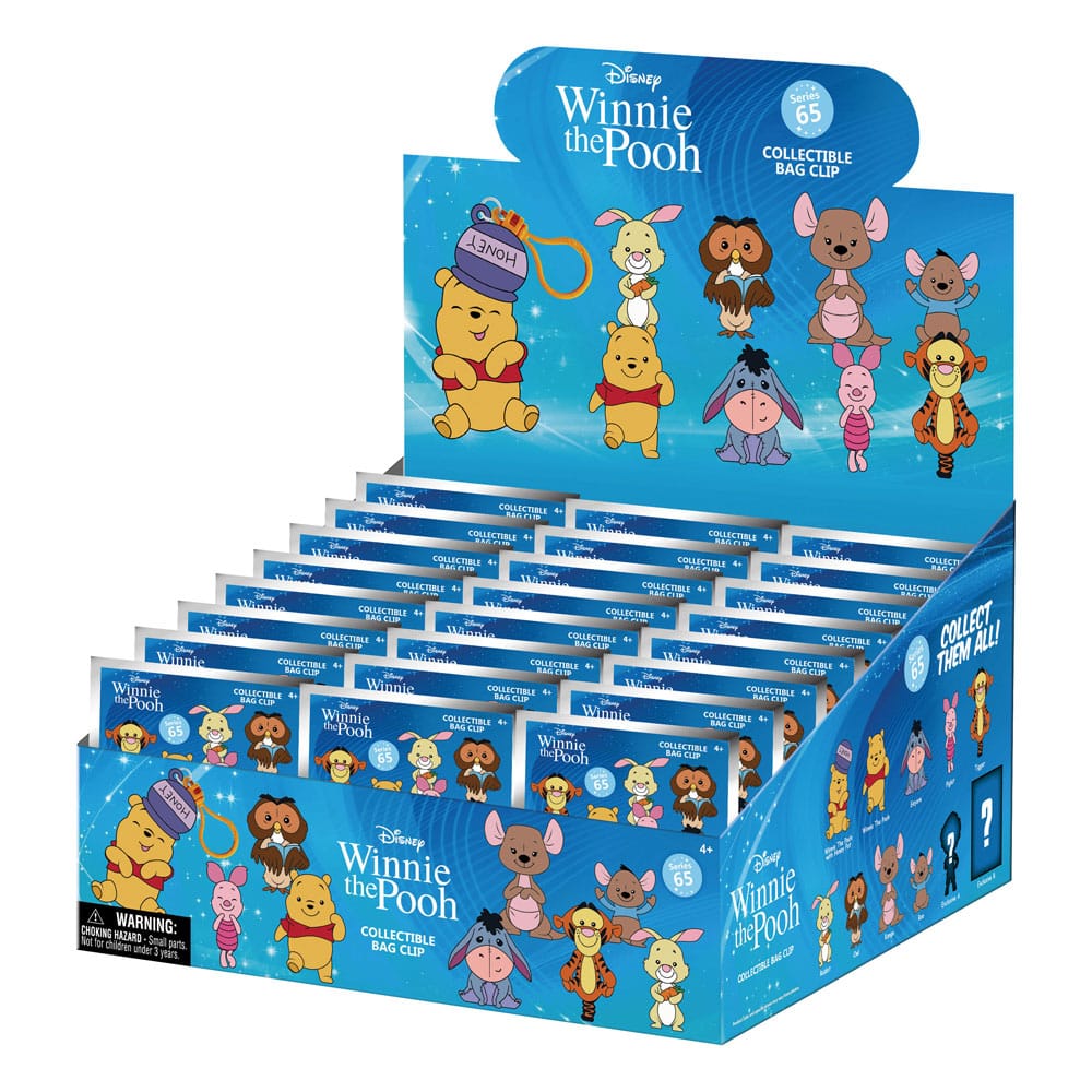 [PREORDER] Winnie the Pooh 3D Foam Bag Clips Series 2 Display (24)