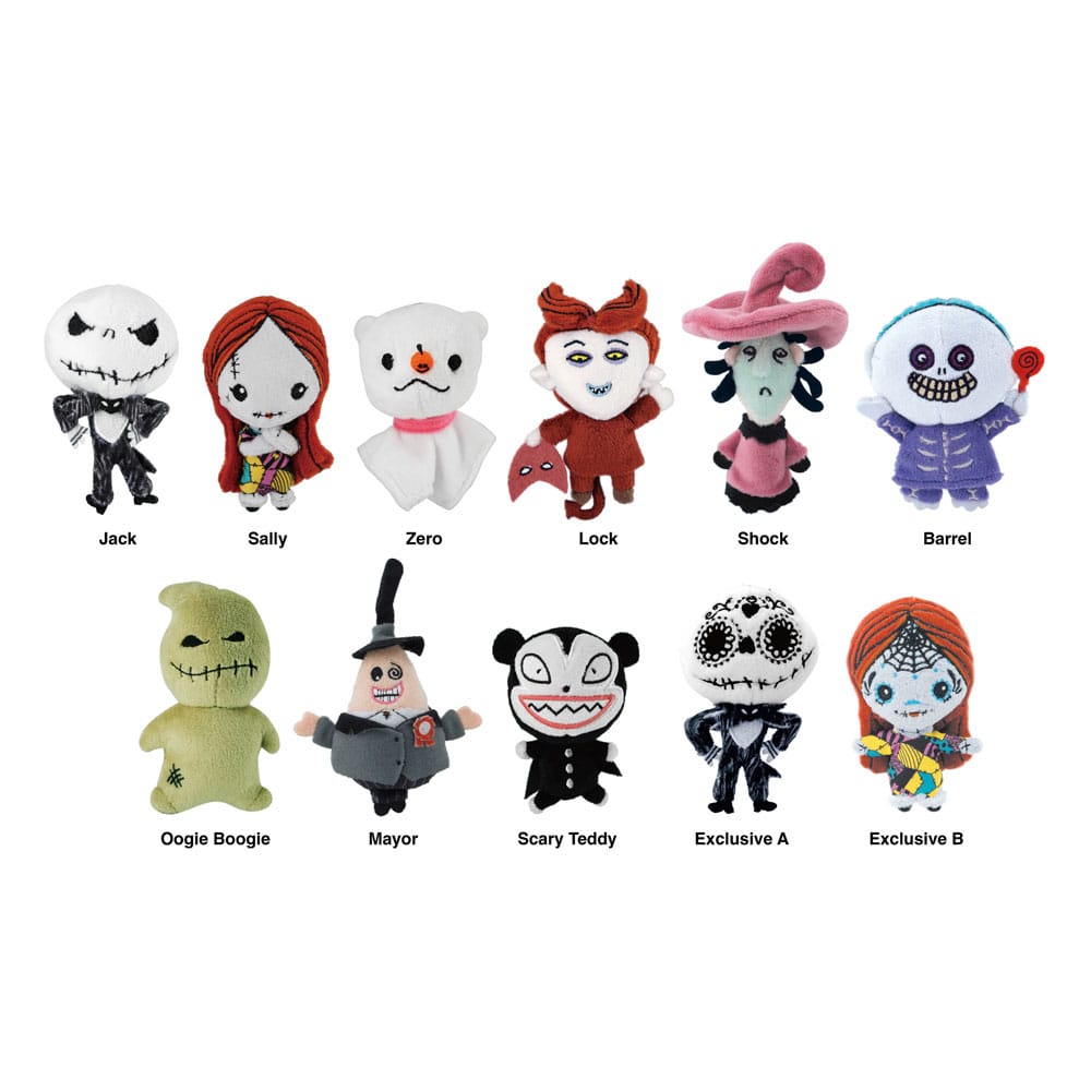 [PREORDER] Nightmare before Christmas Plush Bag Clips Display (24)
