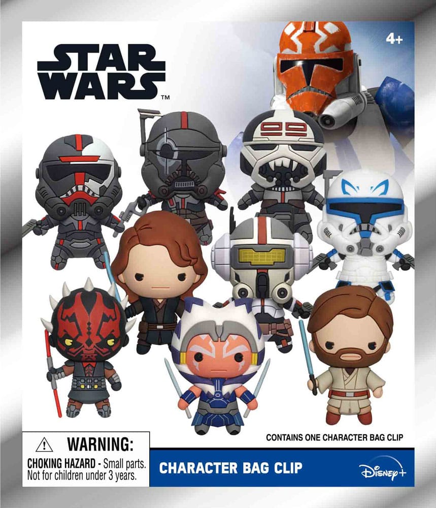 [PREORDER] Star Wars Clone Wars 3D PVC Bag Clips  Series 4 Display (24)