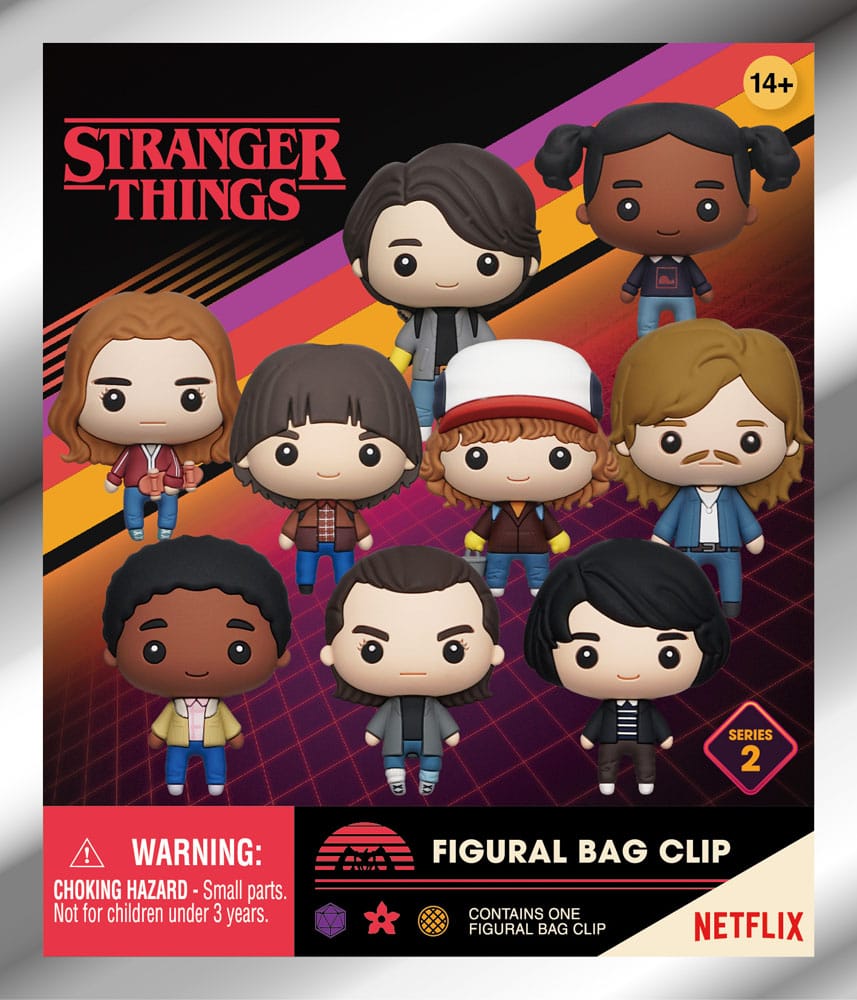 [PREORDER] Stranger Things 3D PVC Bag Clips  Series 2 Display (24)
