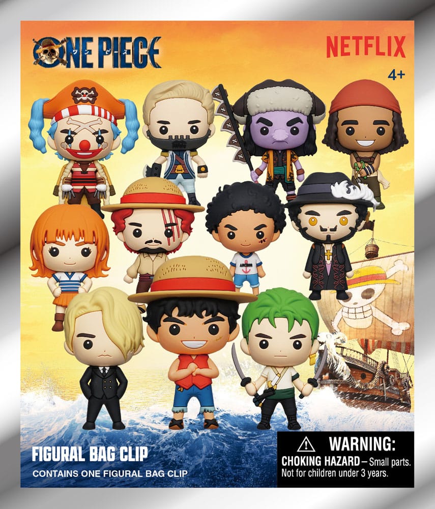 [PREORDER] One Piece 3D PVC Bag Clips Netflix Series 1 Display (24)