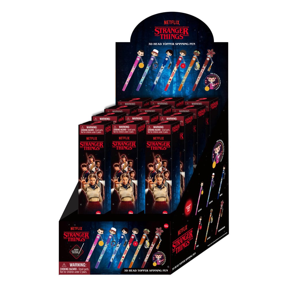[PREORDER] Stranger Things pen 3D Head Topper Spinning Pen