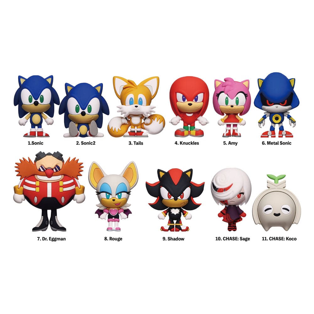 [PREORDER] Sonic - The Hedgehog 3D PVC Bag Clips Series 1 Display (24)