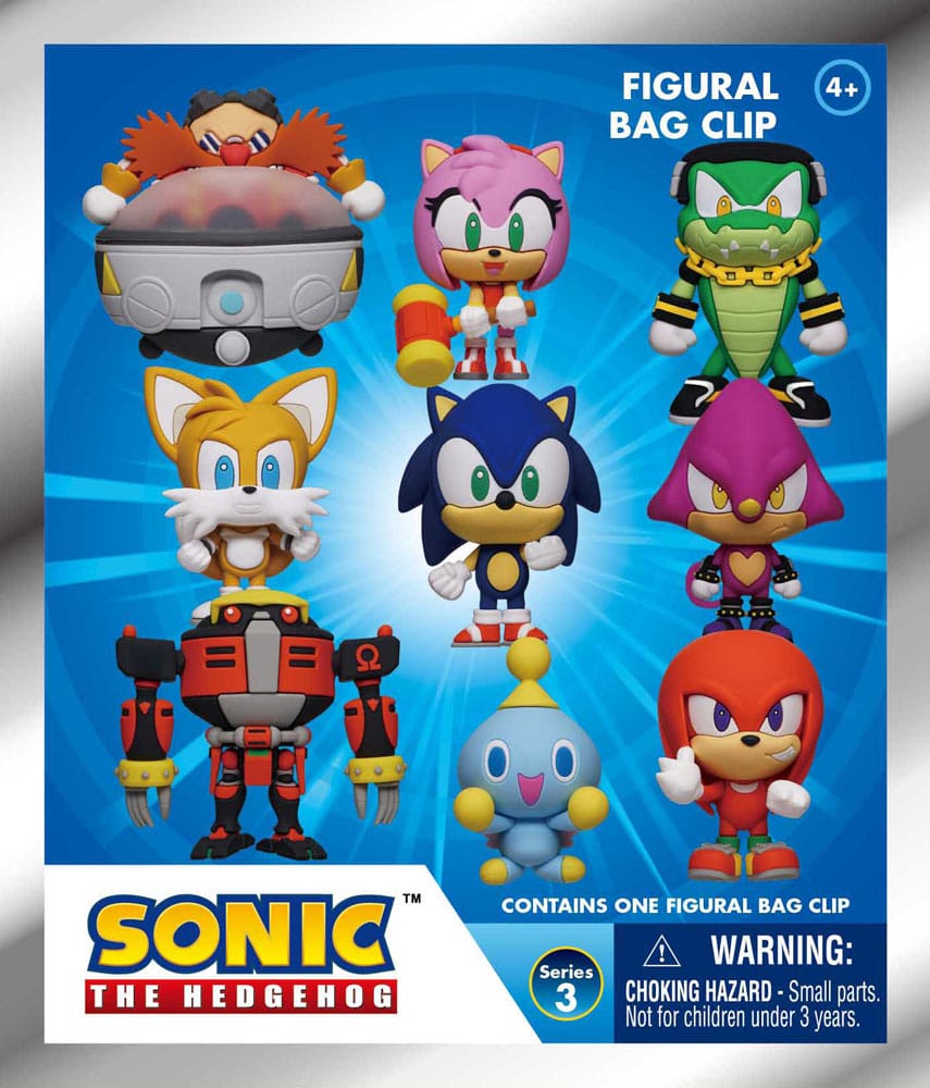 [PREORDER] Sonic - The Hedgehog 3D PVC Bag Clips Series 3 Display (24)