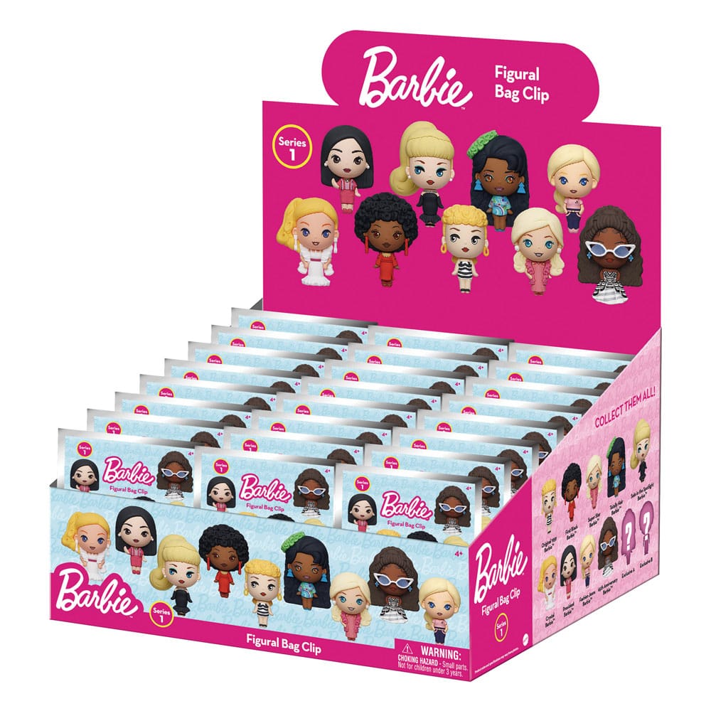 [PREORDER] Barbie 3D PVC Bag Clips Series 1 Display (24)