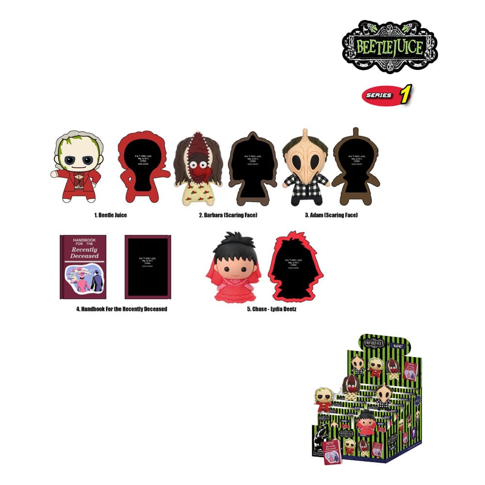 [PREORDER] Beetlejuice 3D 3D Magnets Series 1 Display (12)