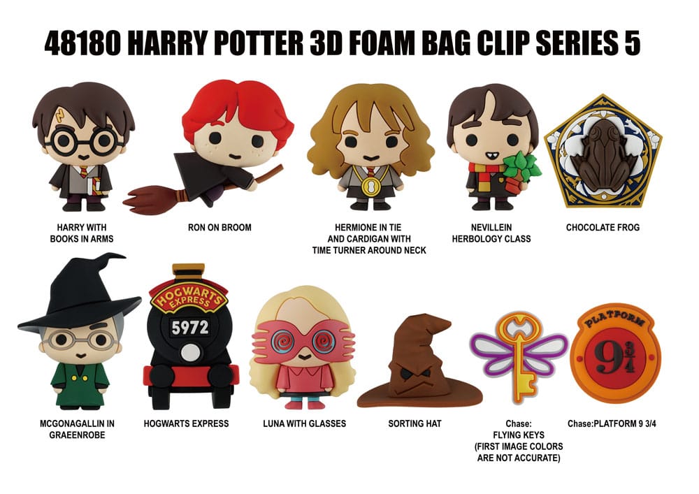 [PREORDER] Harry Potter 3D PVC Bag Clips Series 5 Display (24)