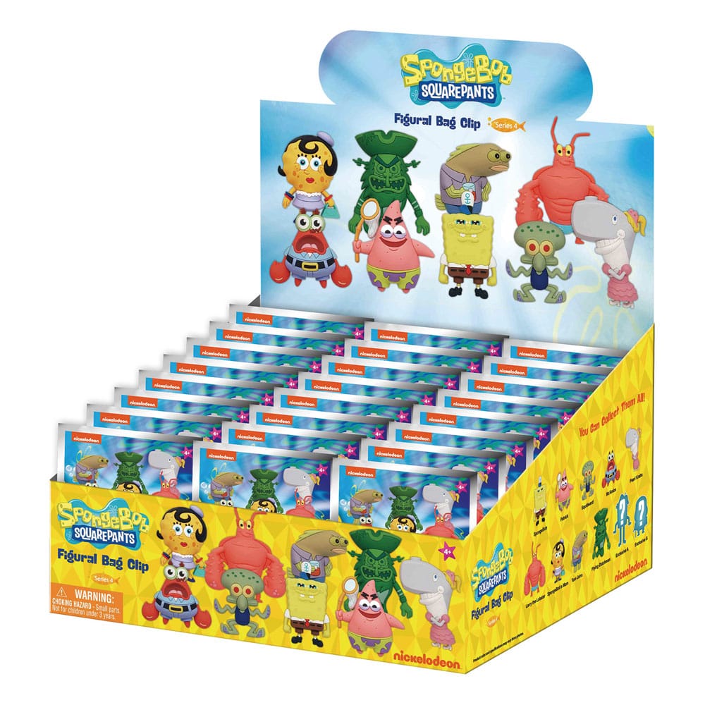[PREORDER] Nickelodeon Classics 3D PVC Bag Clips Series 4 Display (24)