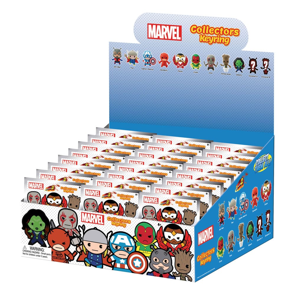 [PREORDER] Marvel 3D PVC Bag Clips Series 2 Display (24)