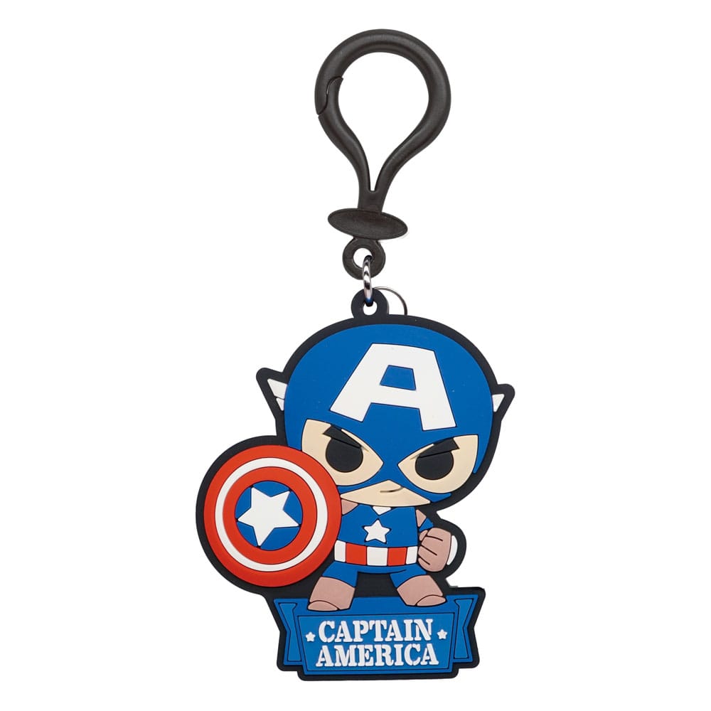 [PREORDER] Marvel Soft Touch PVC Bag Clip Captain America