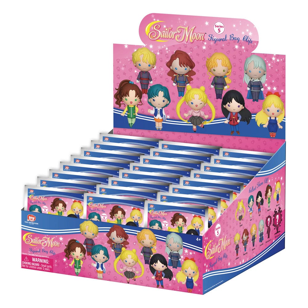 [PREORDER] Sailor Moon 3D PVC Bag Clips Series 5 Display (24)