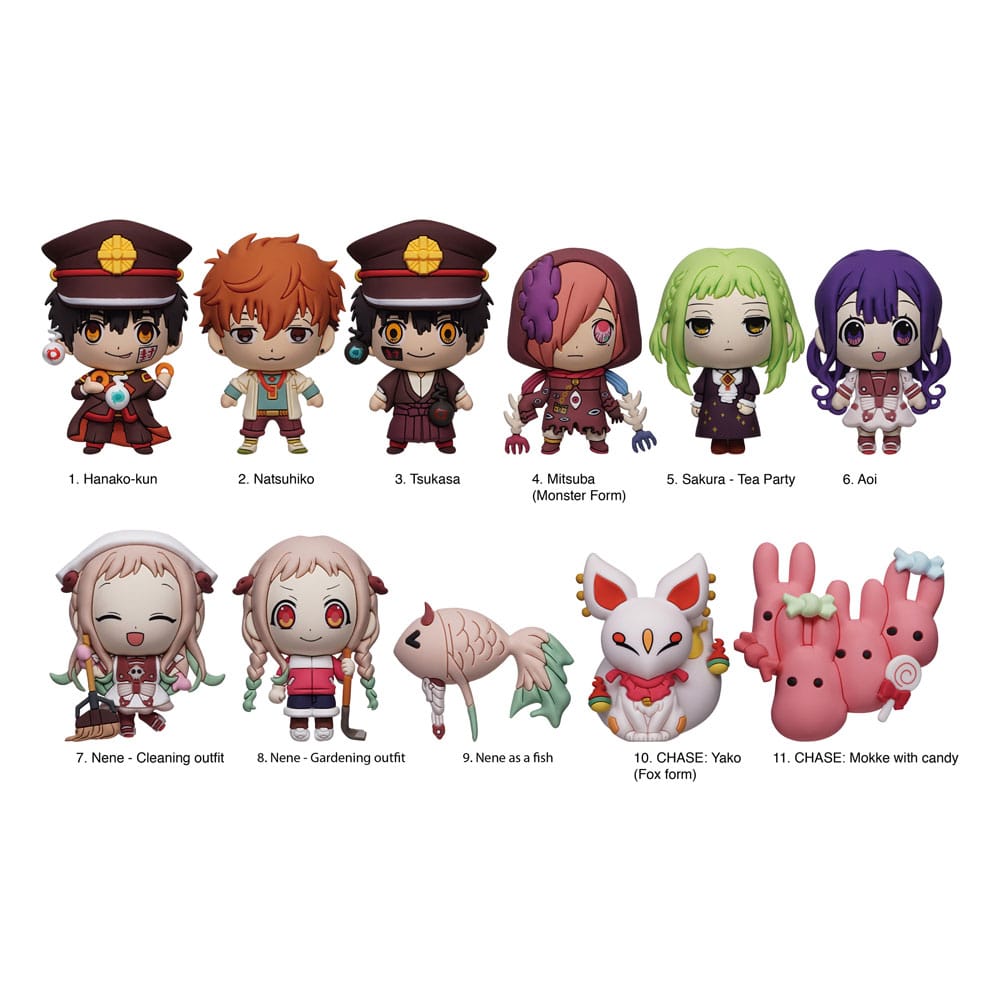 [PREORDER] Toilet-Bound Hanako-kun 3D PVC Bag Clips Series 2 Display (24)