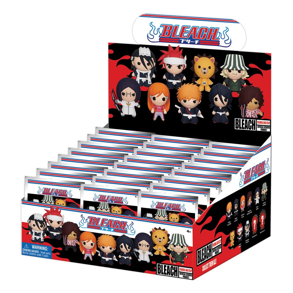 [PREORDER] Bleach 3D PVC Bag Clips Series 1 Display (24)
