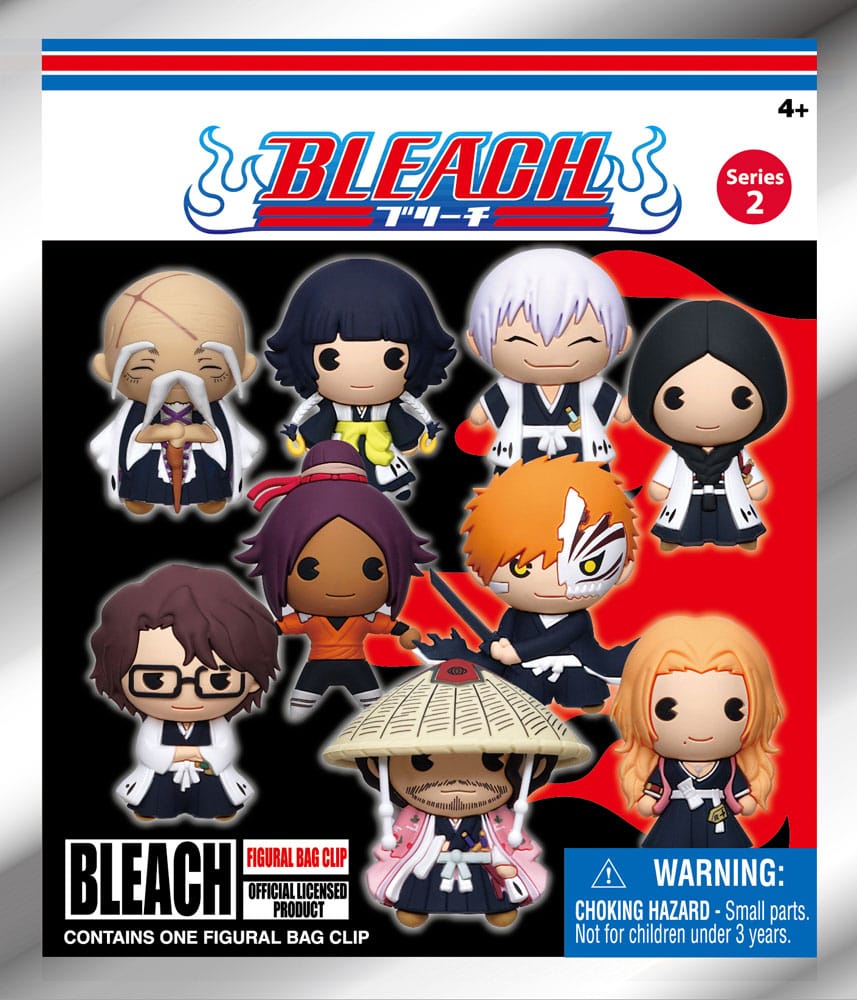 [PREORDER] Bleach 3D PVC Bag Clips  Series 2 Display (24)