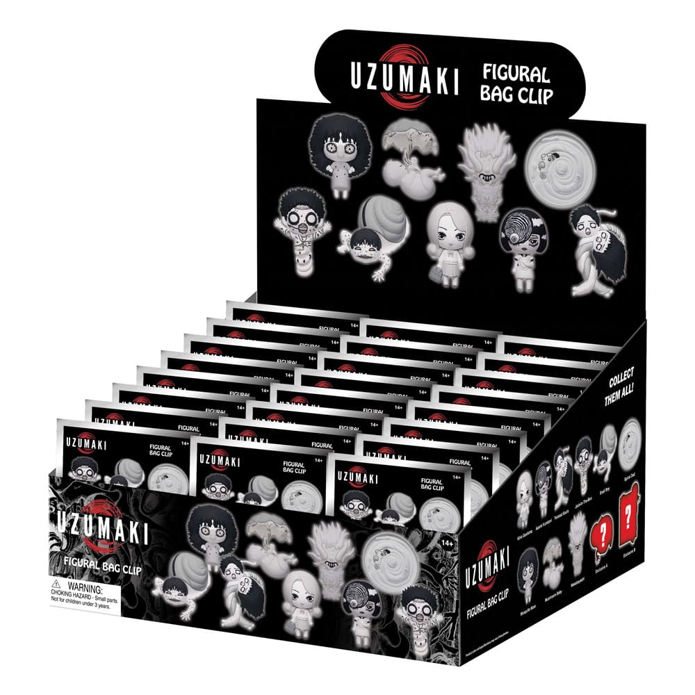 [PREORDER] Uzumaki 3D PVC Bag Clips Series 1 Display (24)