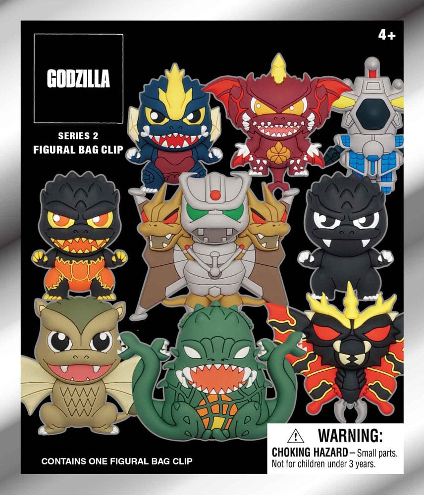 [PREORDER] Godzilla  3D PVC Bag Clips  Series 2 Display (24)