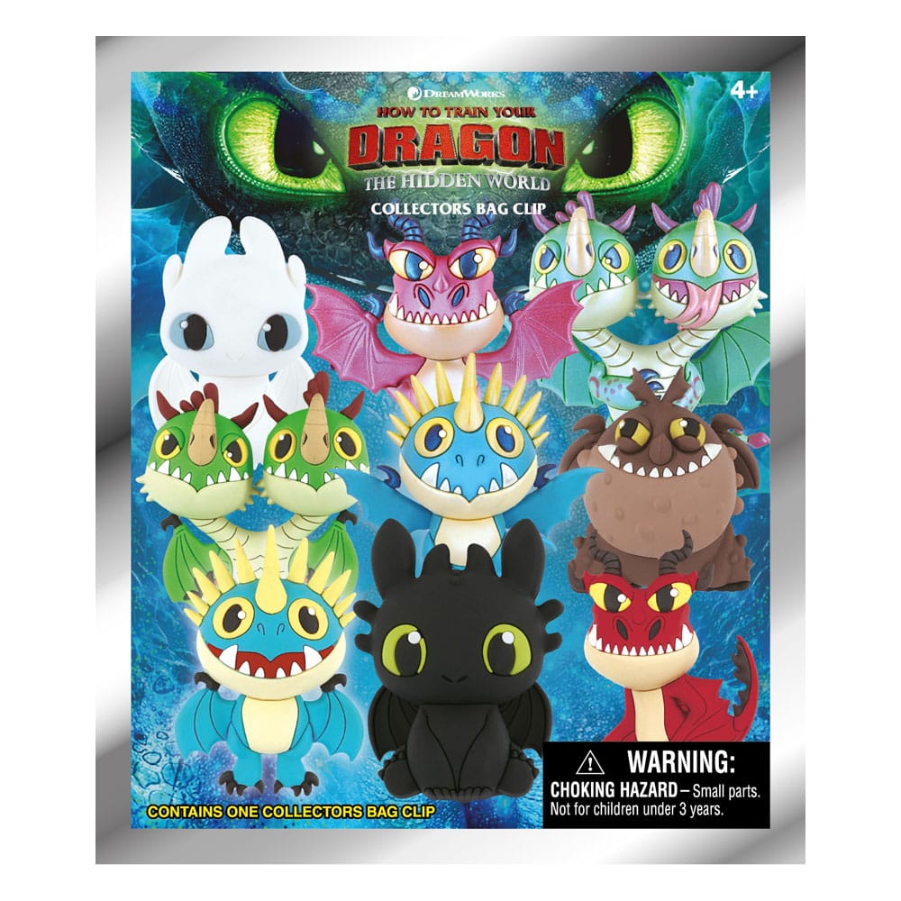 [PREORDER] How to Train Your Dragon 3D PVC Bag Clips Series 1 Display (24)