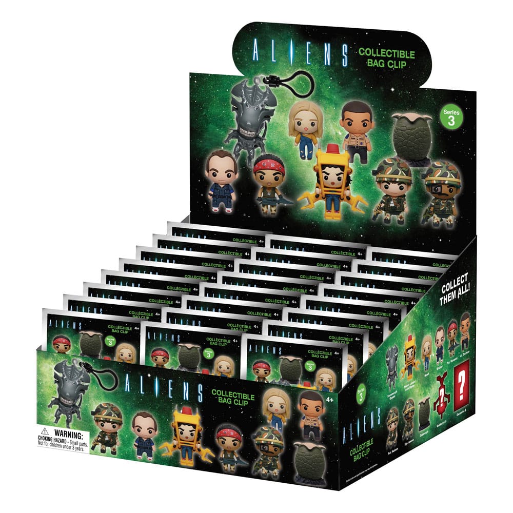 [PREORDER] Alien 3D PVC Bag Clip Series 3 Display (24)
