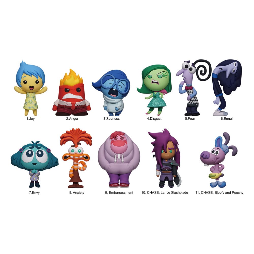 [PREORDER] Inside Out 3D PVC Bag Clips Series 2 Display (24)