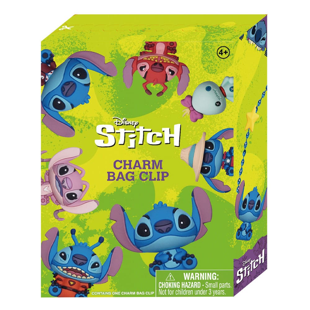 [PREORDER] Lilo & Stitch 3D PVC Bag Clips Stitch Charm Display (24)