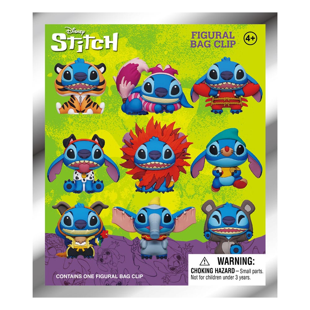 [PREORDER] Lilo & Stitch 3D PVC Bag Clips Series 1 Stitch in costume Display (24)