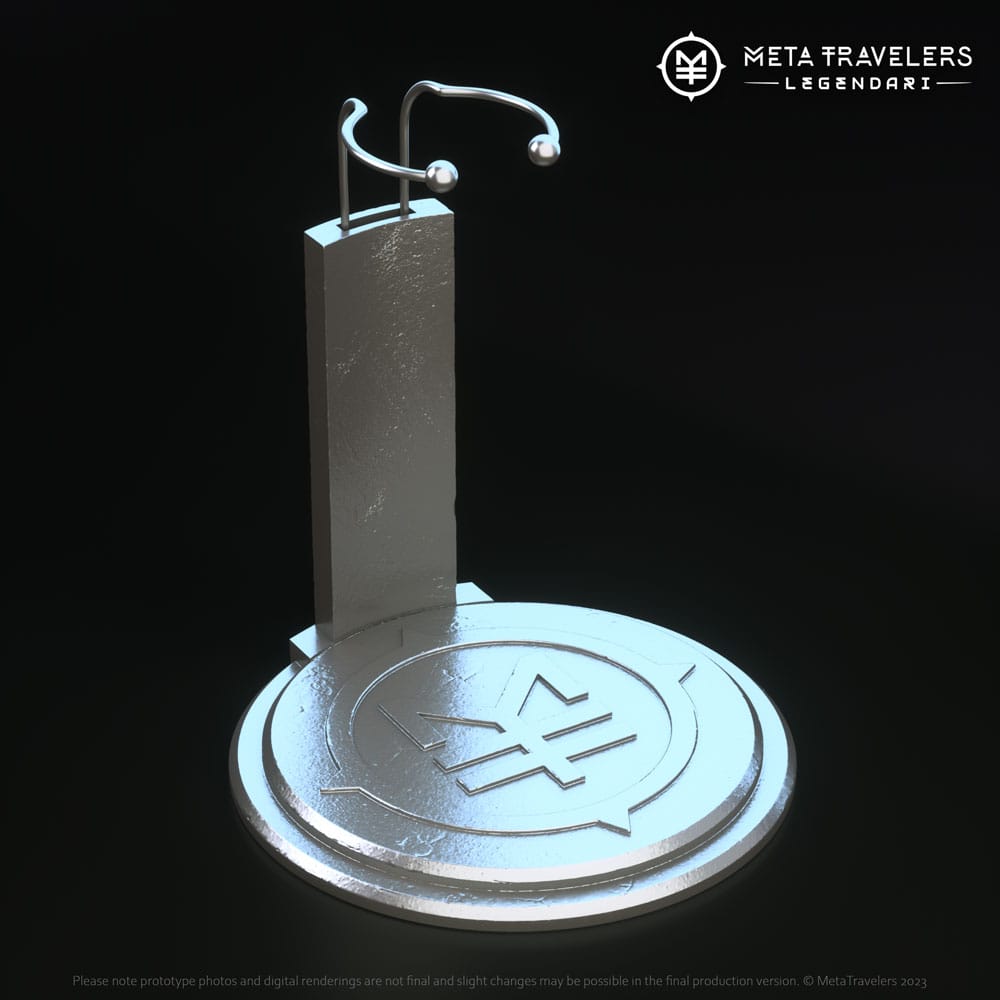 [PREORDER] Legendari Action Figure Stand with MetaTravelers Logo