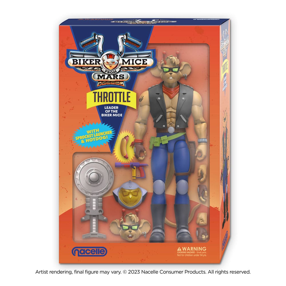 [PREORDER] Biker Mice From Mars Action Figure Throttle 18 cm