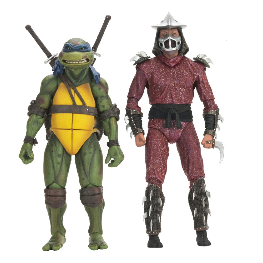[PREORDER] Teenage Mutant Ninja Turtles (1990 Movie) Action Figure Roof Top Battle Shredder vs Leo 18 cm