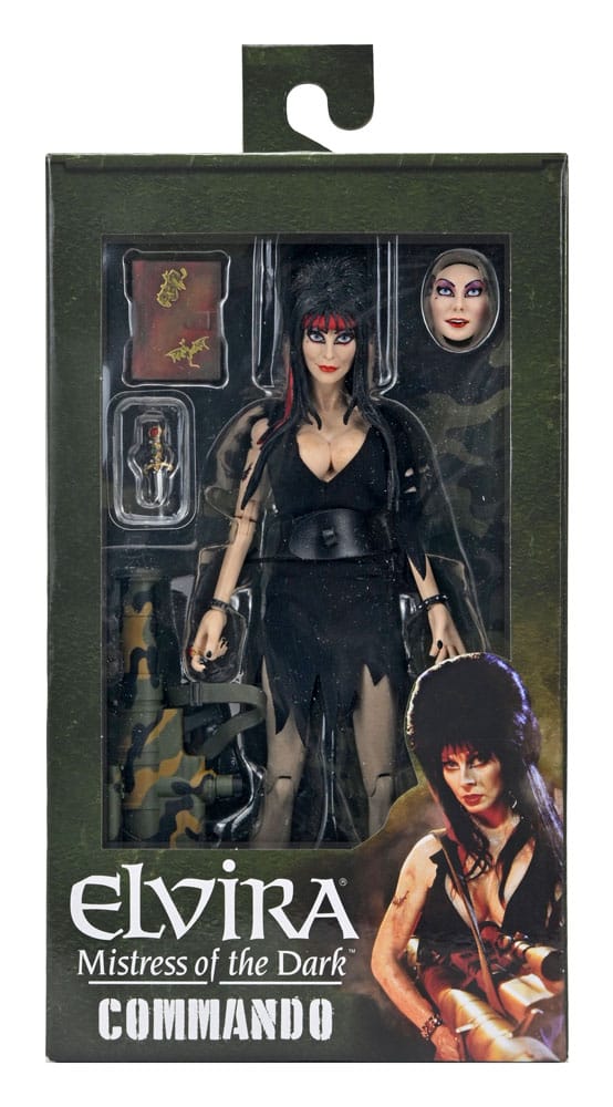[PREORDER] Elvira: Mistress of the Dark Clothed Action Figure Commando Elvira 20 cm
