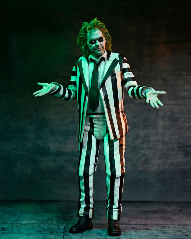 [PREORDER] Beetlejuice Beetlejuice Action Figure 7 Scale Ultimate Striped Suit Beetlejuice 18 cm