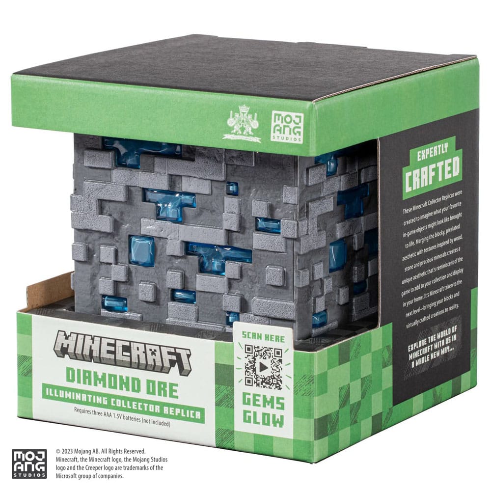 [PREORDER] Minecraft Replica Illuminating Diamond Ore Cube 10 cm