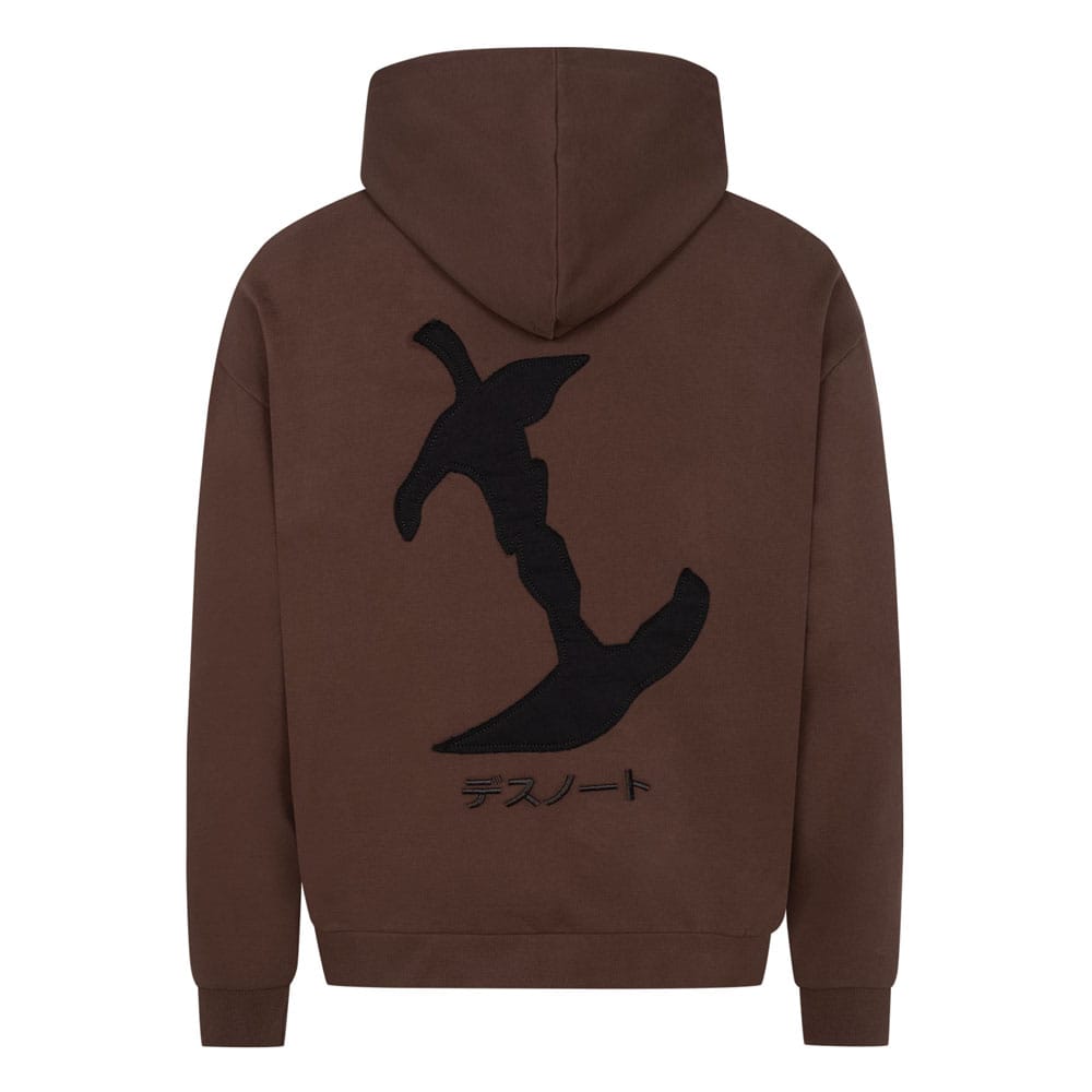 Death Note Hooded Sweater Graphic Brown Size XL