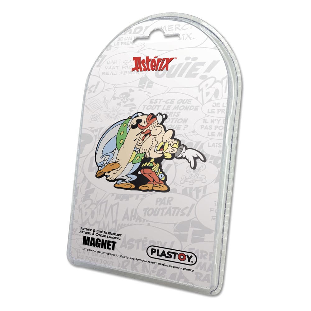 [PREORDER] Asterix Fridge Magnet Asterix & Obelix Laughing 6 cm