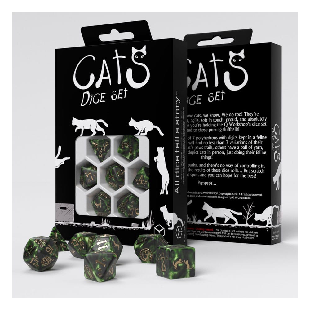 [PREORDER] Cats Dice Set Pixel