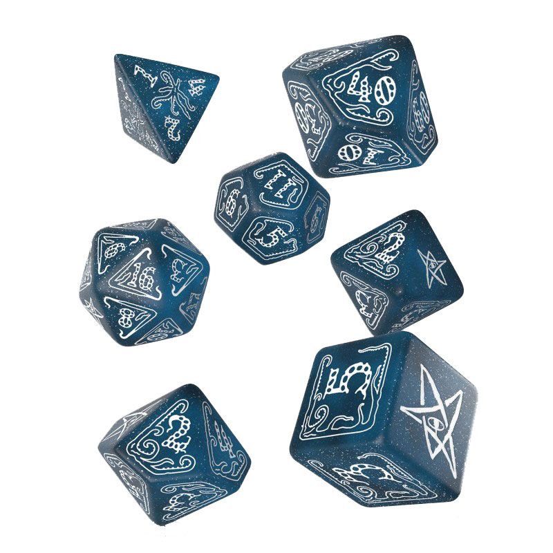 [PREORDER] Call of Cthulhu Dice Set Abyssal & White (7)