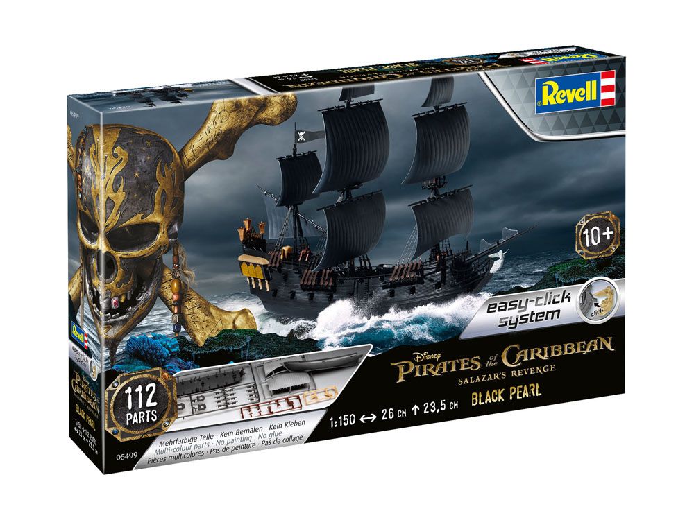 [PREORDER] Pirates of the Caribbean Dead Men Tell No Tales Easy-Click Model Kit 1/150 Black Pearl 26 cm