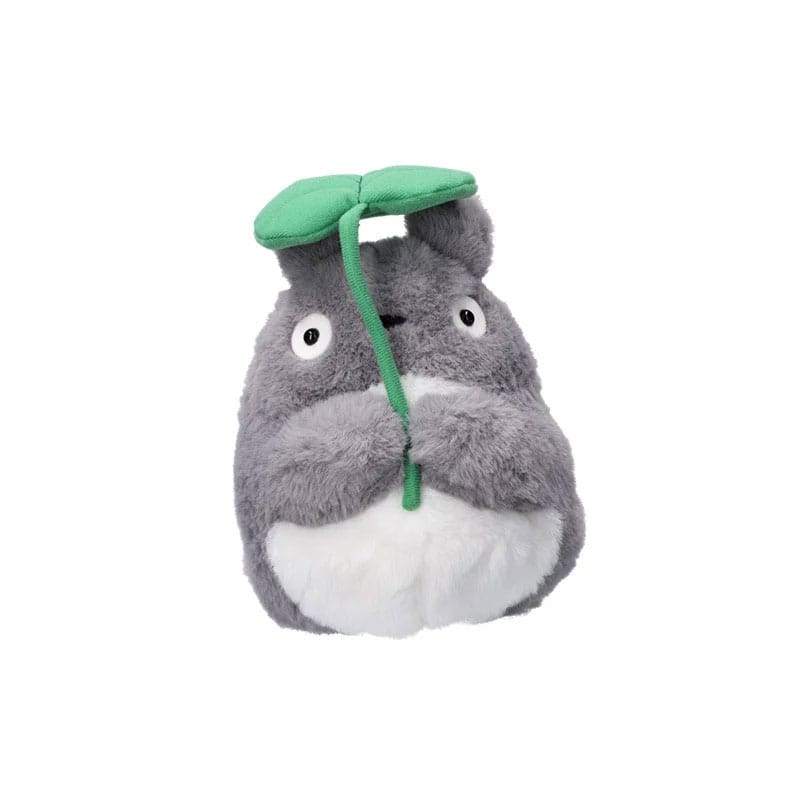 [PREORDER] MY NEIGHBOUR TOTORO - Grey Totoro with leaf - Nakayoshi Plush