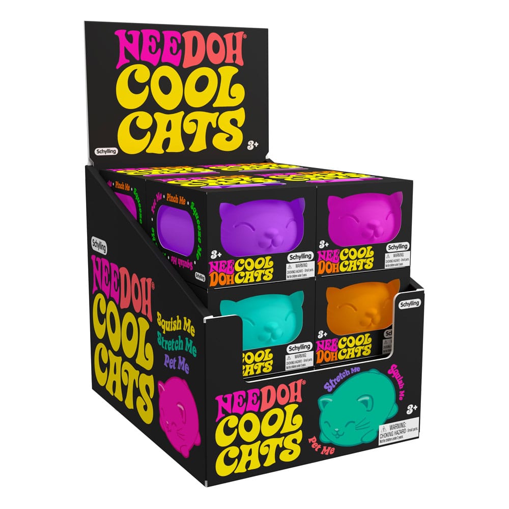 [PREORDER] NeeDoh Squeeze Figures 11 cm Cool Cats Display (12)