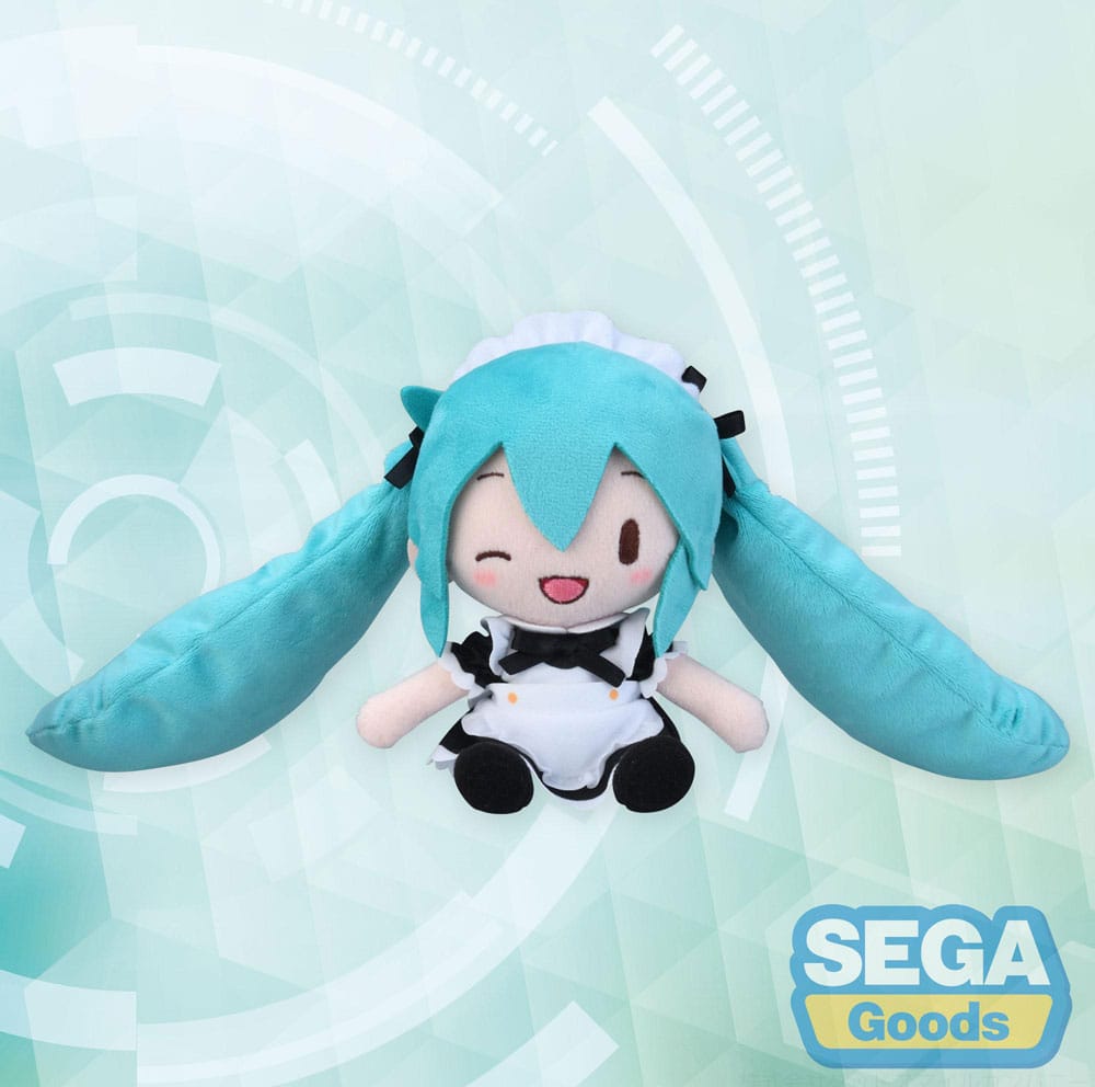 [PREORDER] Hatsune Miku Project Diva Arcade Fuwa Petit Mini Plush Figure Miku Maid Ver. (EX) 16 cm